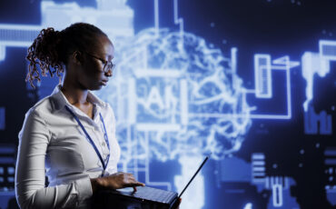 Tech support oversees AI neural network